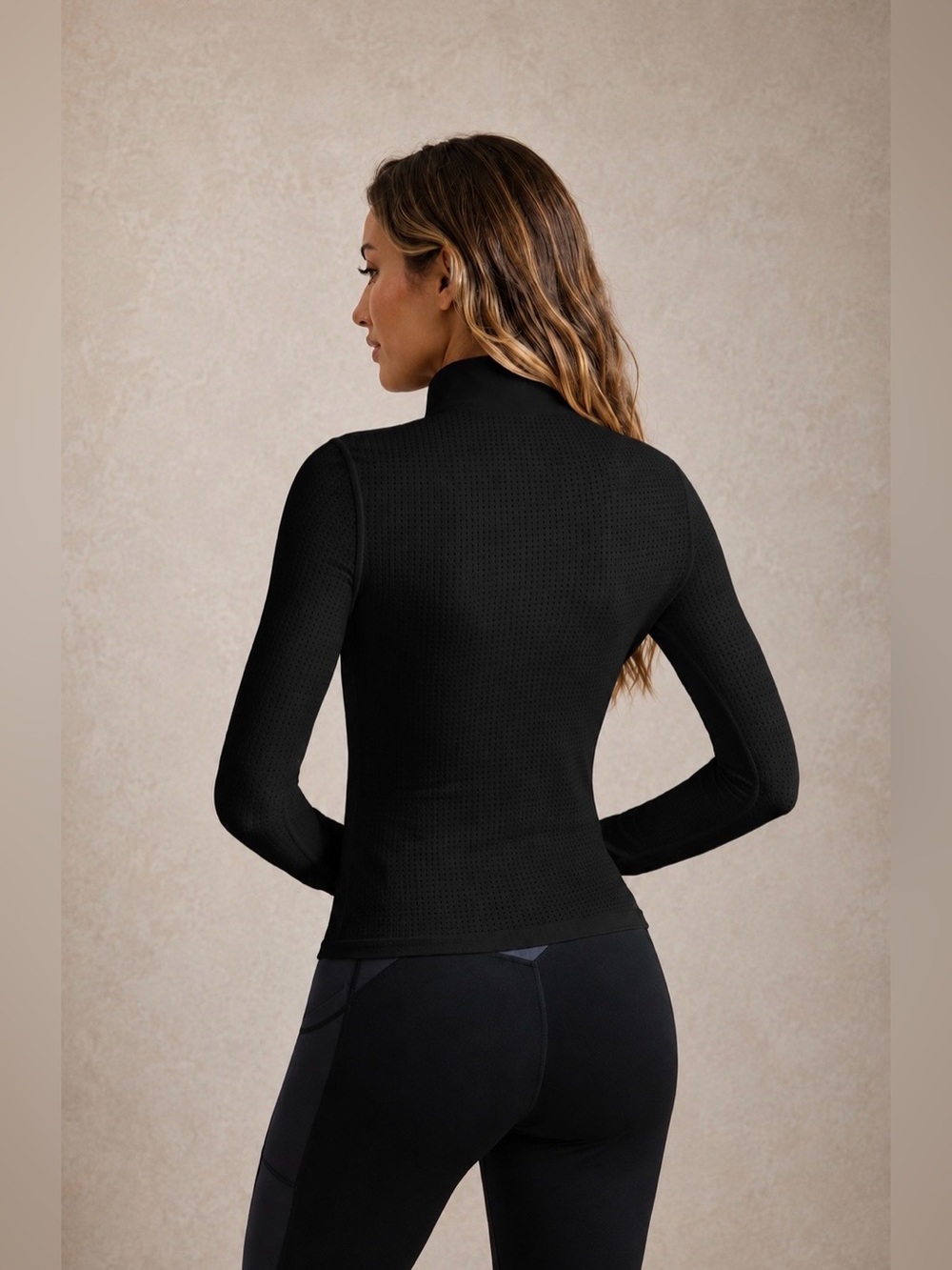 Equestrian Dressage English Black Long Sleeve Summer Spring Riding Shirt - Picture 3 of 6